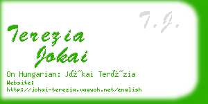 terezia jokai business card